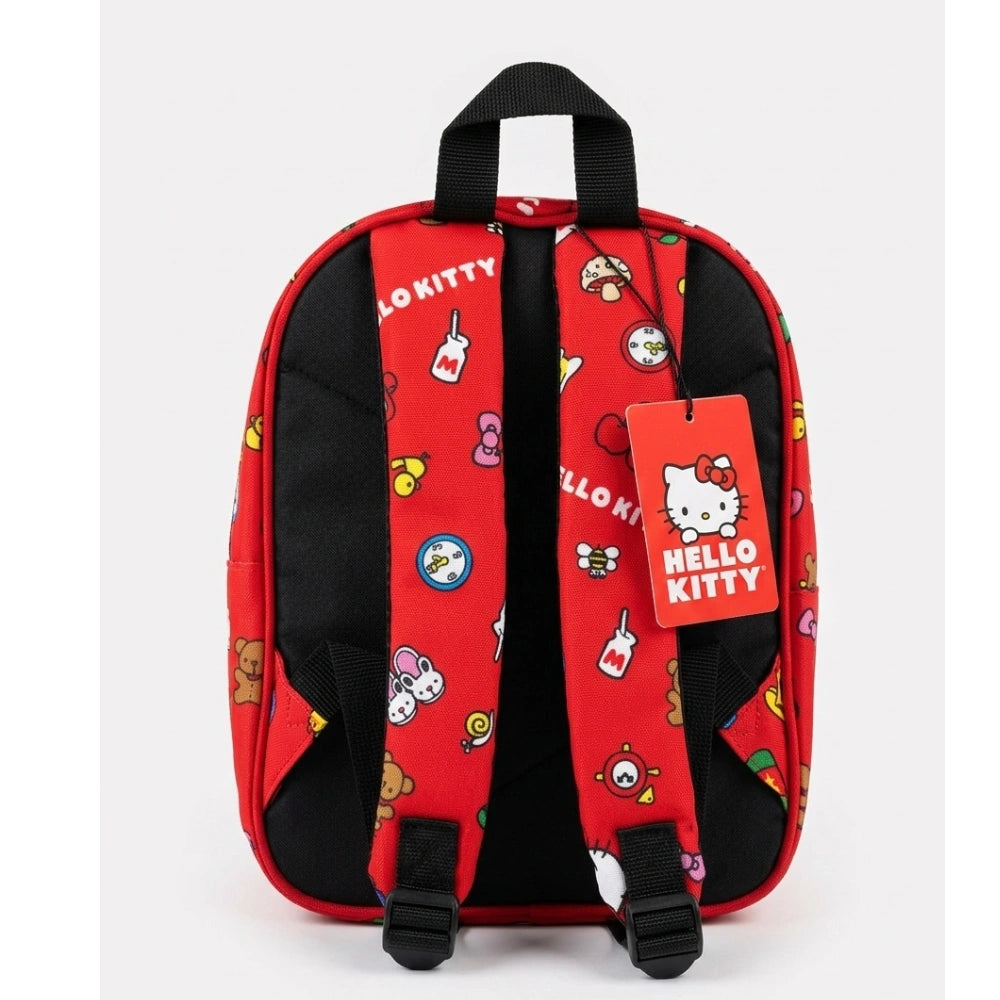 Zaino Asilo Hello Kitty Rosso 2026 - Bambina 3-5 Anni
