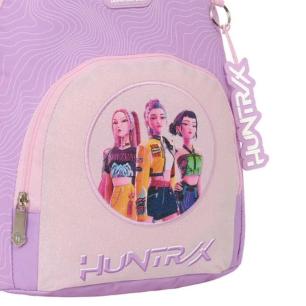 Zaino Asilo K-Pop Demon Hunters "Iconic" Rosa e Lilla con Portachiavi - Safta