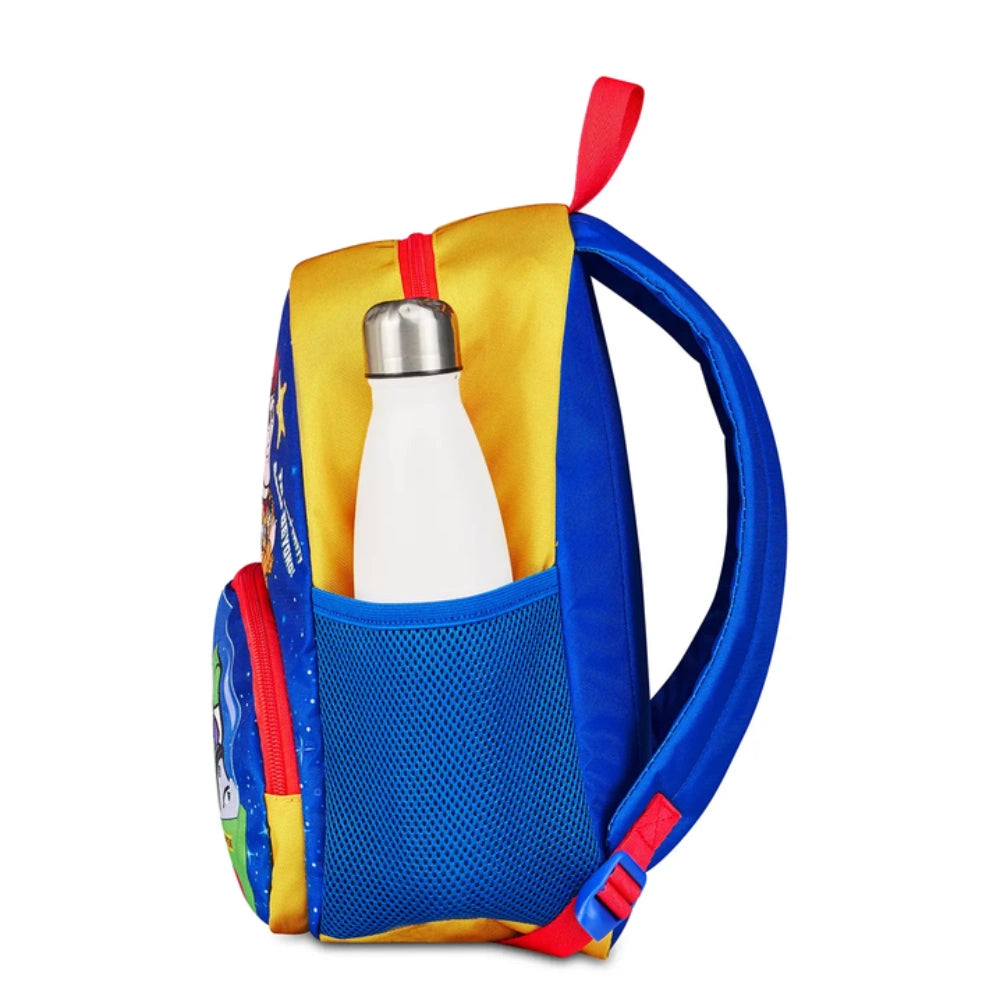 Seven Zaino Asilo Toy Story 5 – dettaglio tasca laterale con borraccia inserita