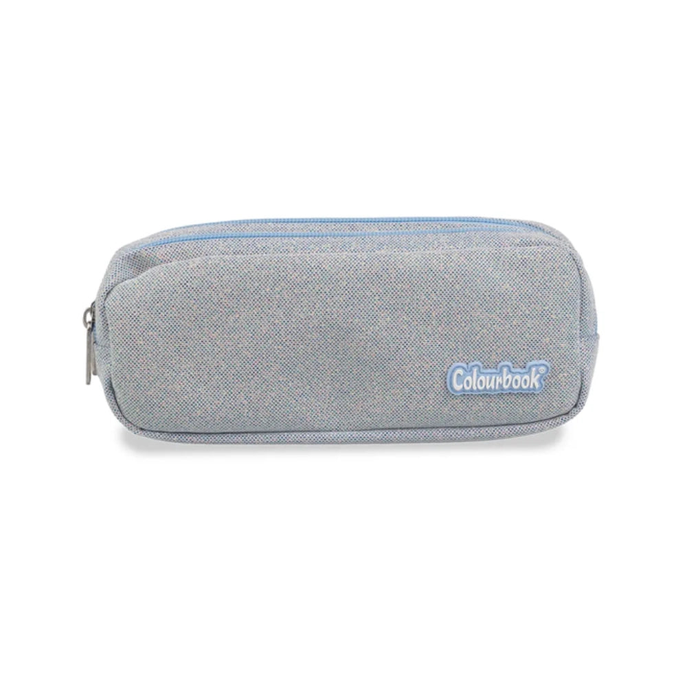 Zaino Colourbook Glitter Azzurro Standard + Astuccio – Split Collection 23L