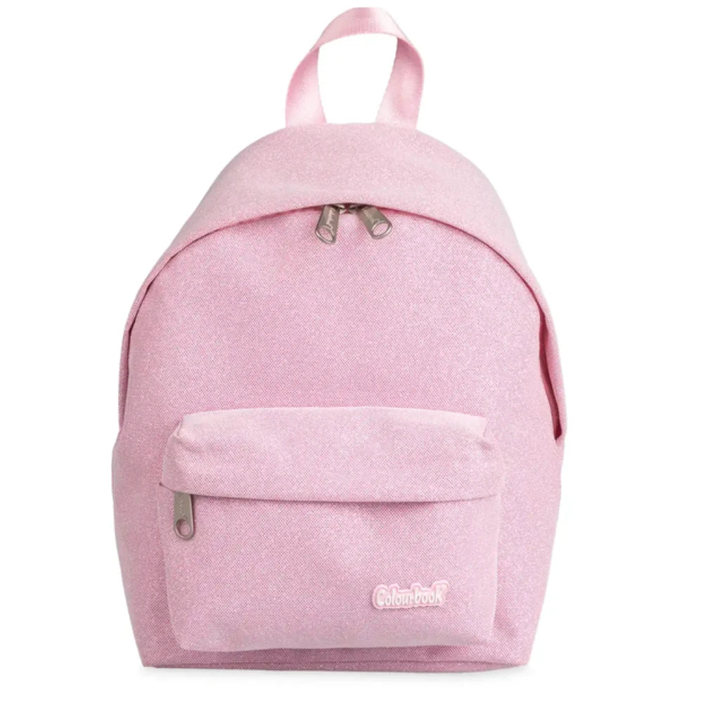 Zaino Colourbook Glitter Rosa Standard + Astuccio – Split Collection 23L