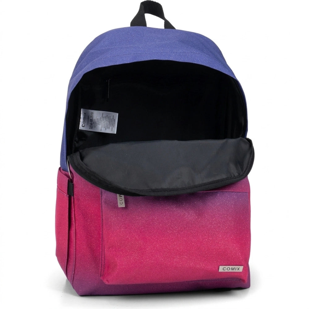 Comix Sfumato Glitter Zaino Americano - Blu e Fuxia
