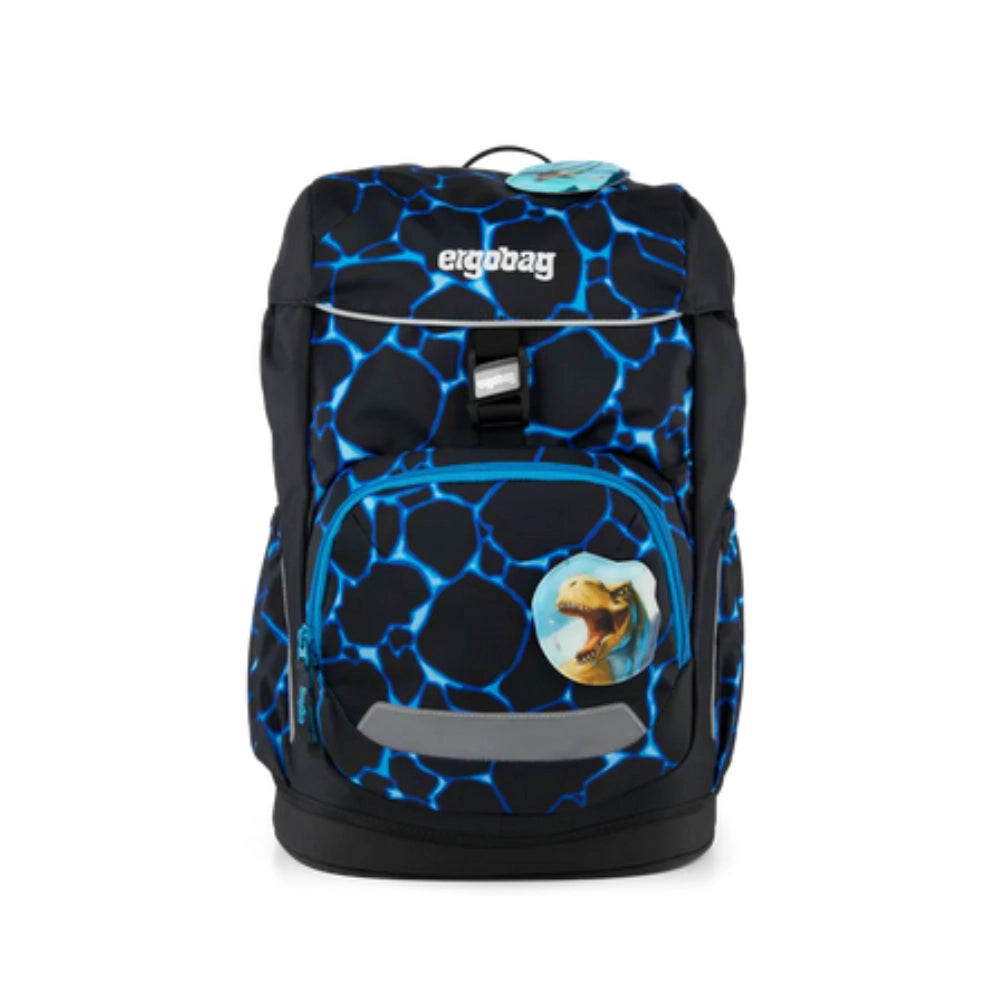 Zaino Ergobag Flex Bearassic Garden – Dinosauro Blu | 23L Scuola Primaria