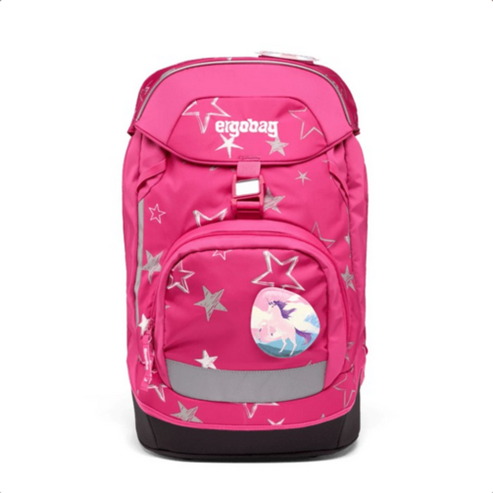 Zaino Scuola Ergobag Prime StarlightBear – Rosa, Argento, Bianco