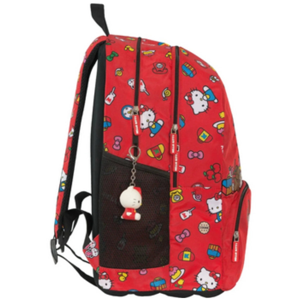 Zaino Organizzato Hello Kitty Rosso 2026
