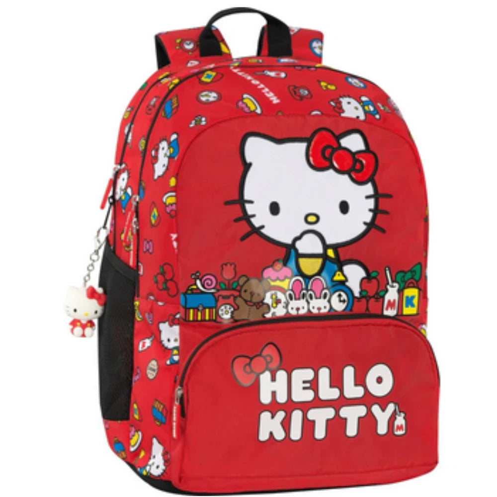 Zaino Organizzato Hello Kitty Rosso 2026