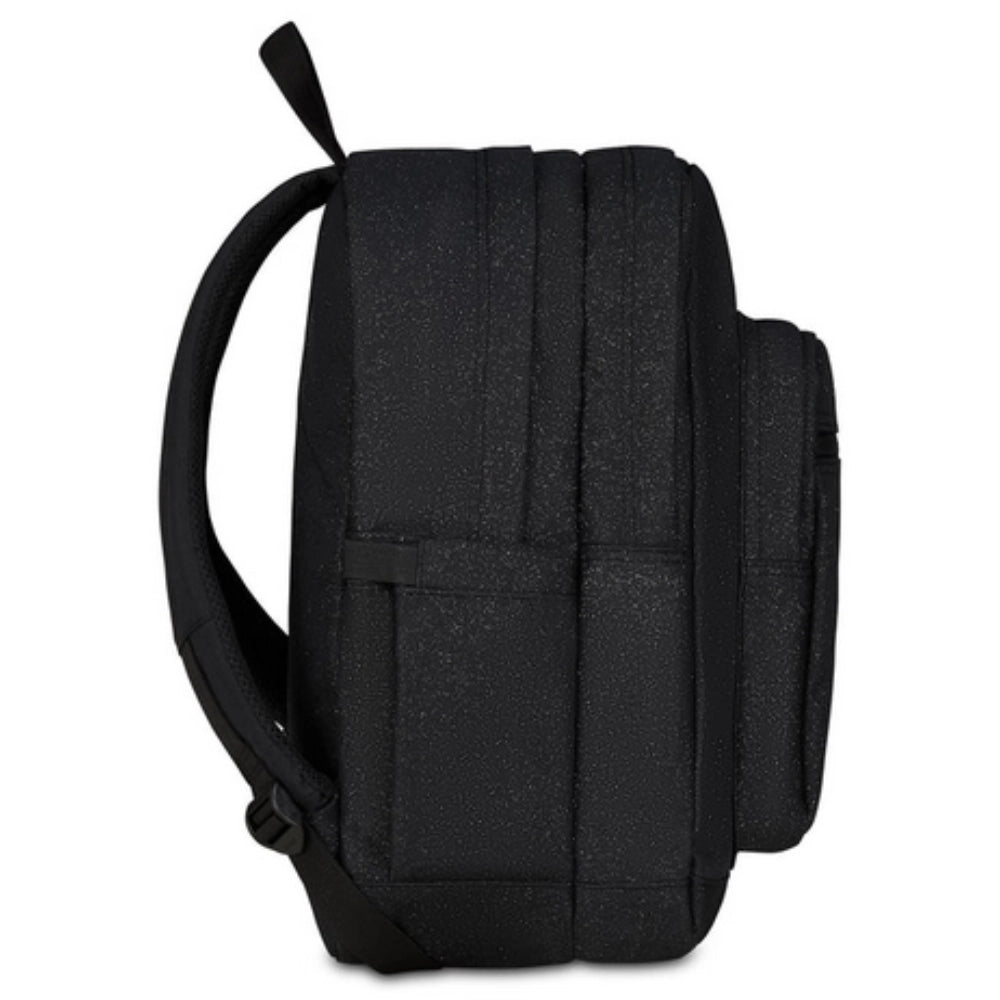 Zaino Invicta Jelek Shine 34L – Glitter Nero, Doppio Scomparto e Tasca PC 14"