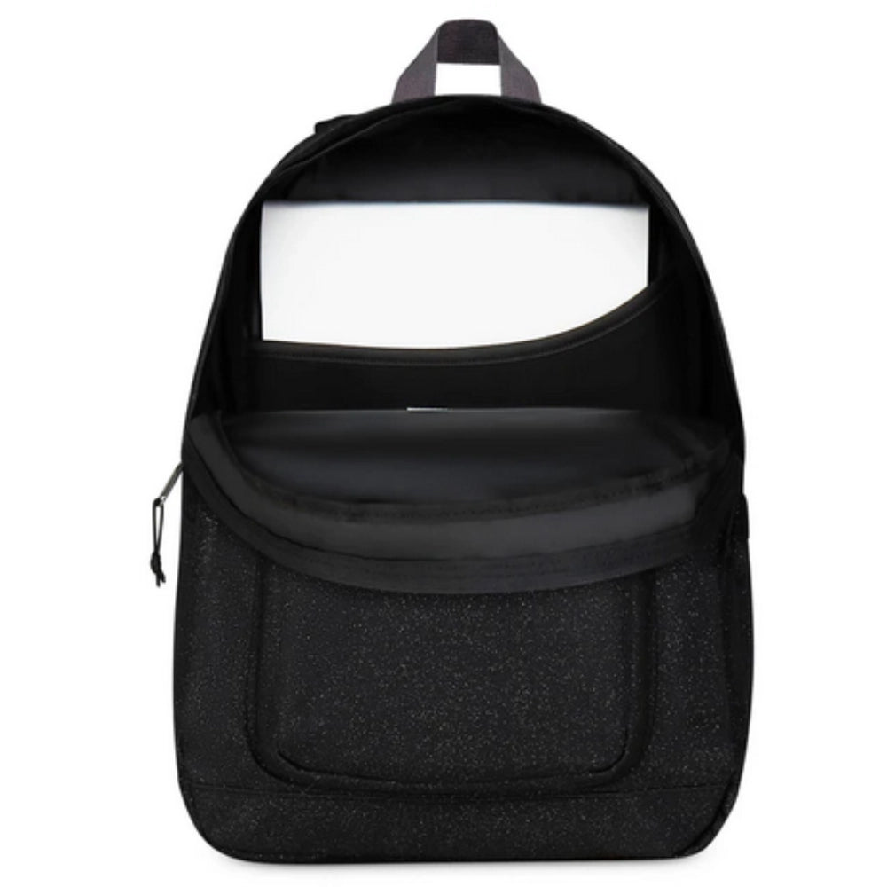 Zaino Invicta Jelek Shine 34L – Glitter Nero, Doppio Scomparto e Tasca PC 14"