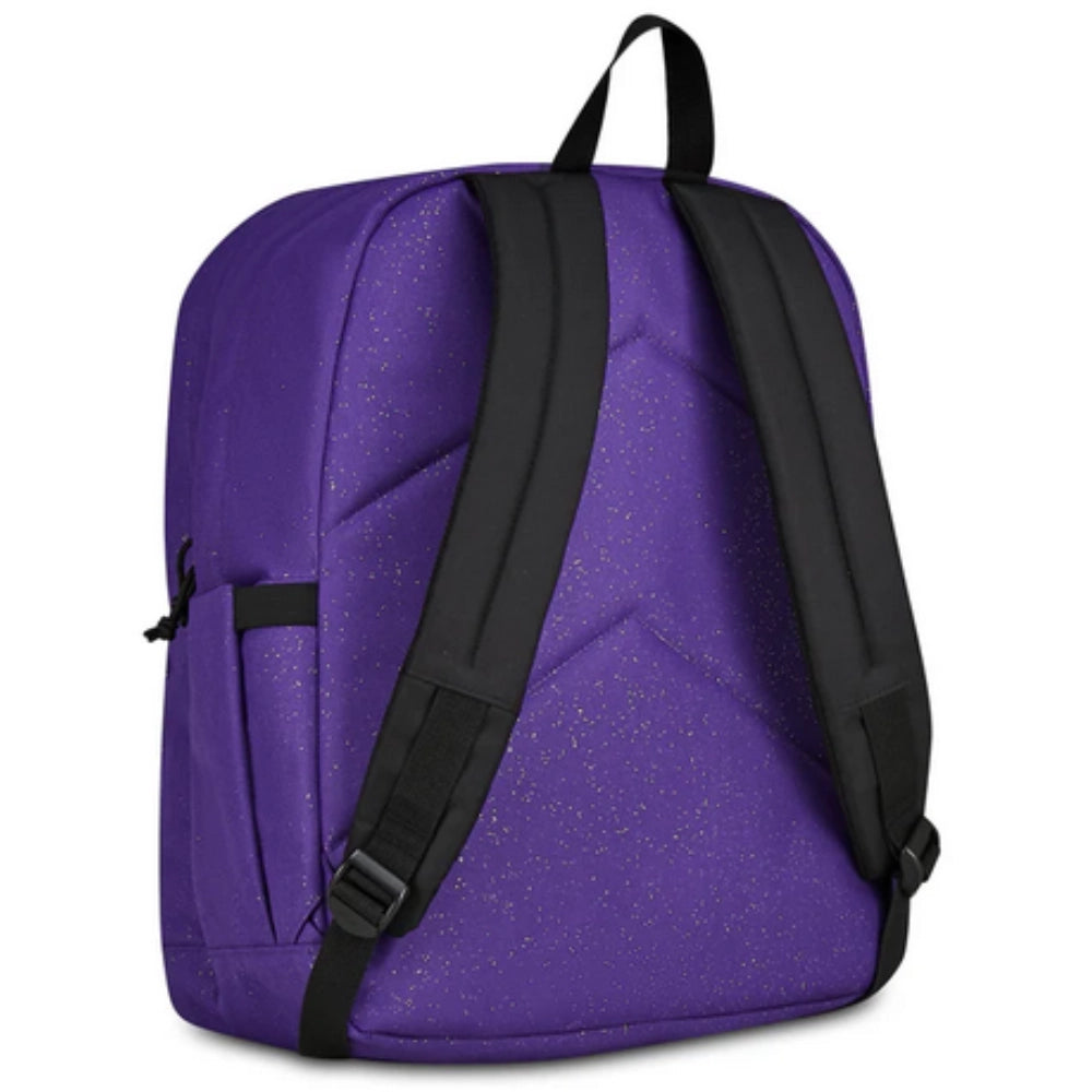 Zaino Invicta Jelek Shine 34L – Glitter Viola, Doppio Scomparto e Tasca PC 14"