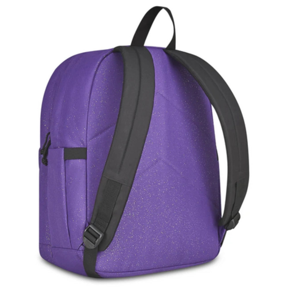 Zaino Invicta Lab Shine 27L – Viola Glitter, Doppio Scomparto e Tasca PC 14"