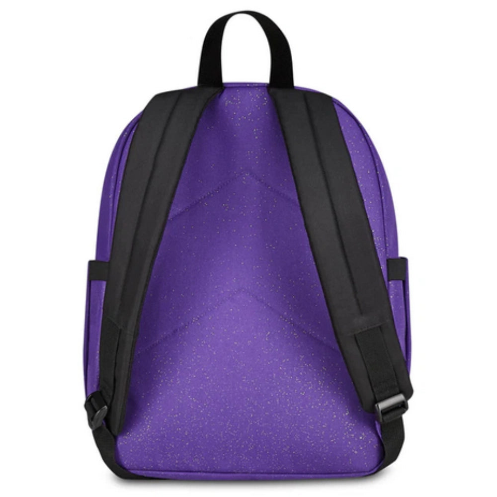 Zaino Invicta Lab Shine 27L – Viola Glitter, Doppio Scomparto e Tasca PC 14"