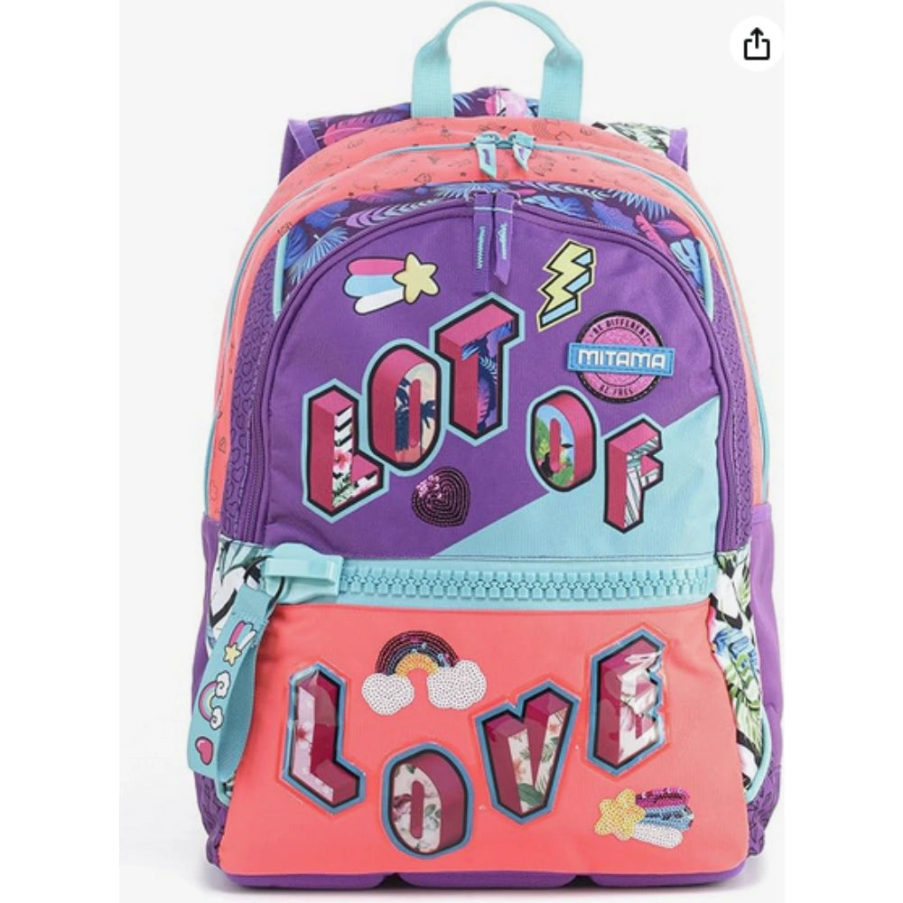 Zaino Scuola Mitama Plus Love Fluo Girl – Con Cappello Omaggio