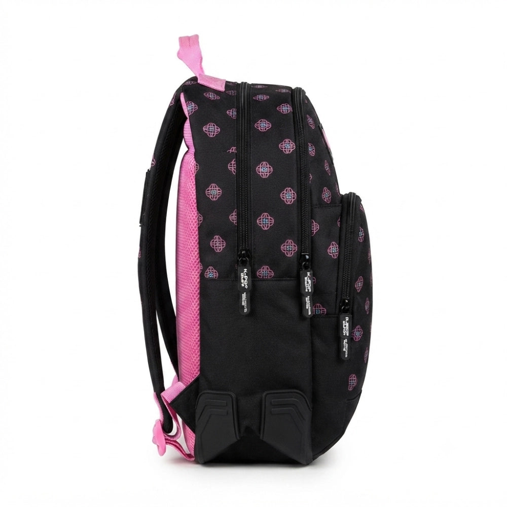 Zaino Scuola K-Pop Demon Hunters "Nera" Nero e Rosa con Porta Laptop - Safta