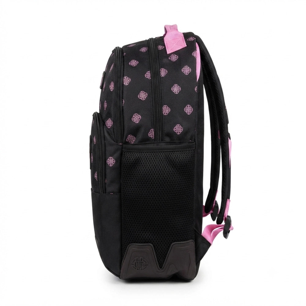 Zaino Scuola K-Pop Demon Hunters "Nera" Nero e Rosa con Porta Laptop - Safta