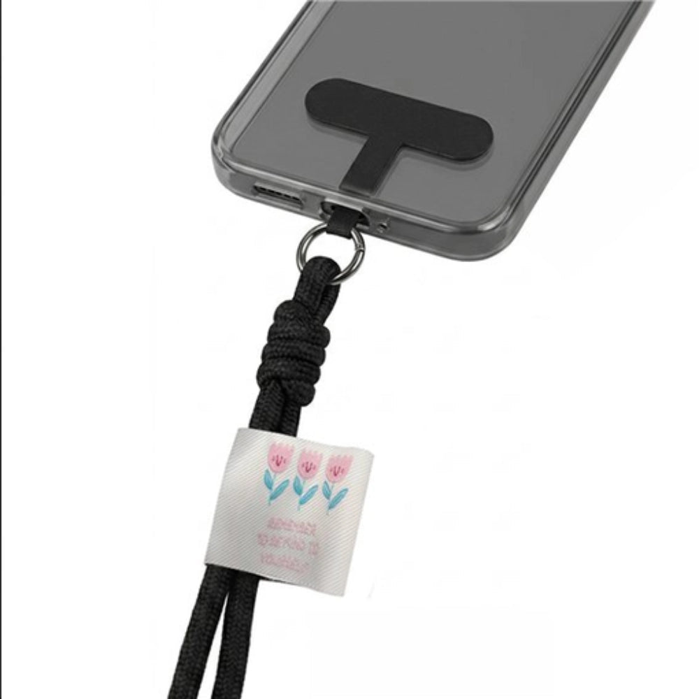 Zaino Olli Crushed Pink vellutino rosa fronte con laccetto smartphone incluso - Collezione Olli