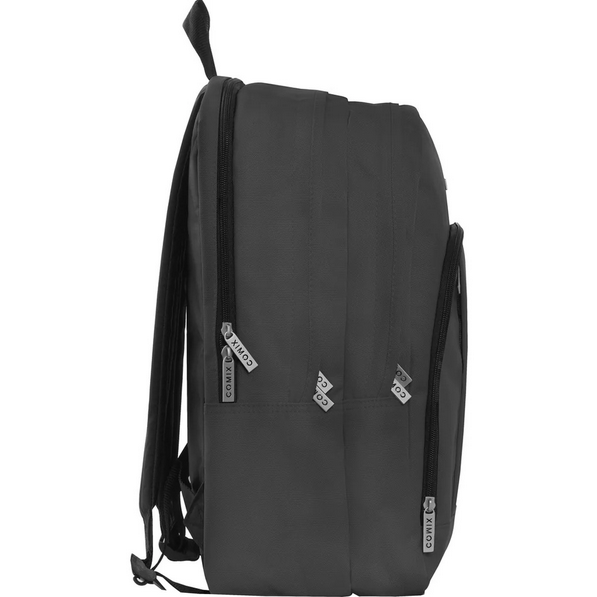 Zaino Organizzato Comix Monocolore – 4 Colori | Nero, Grigio, Viola, Blu