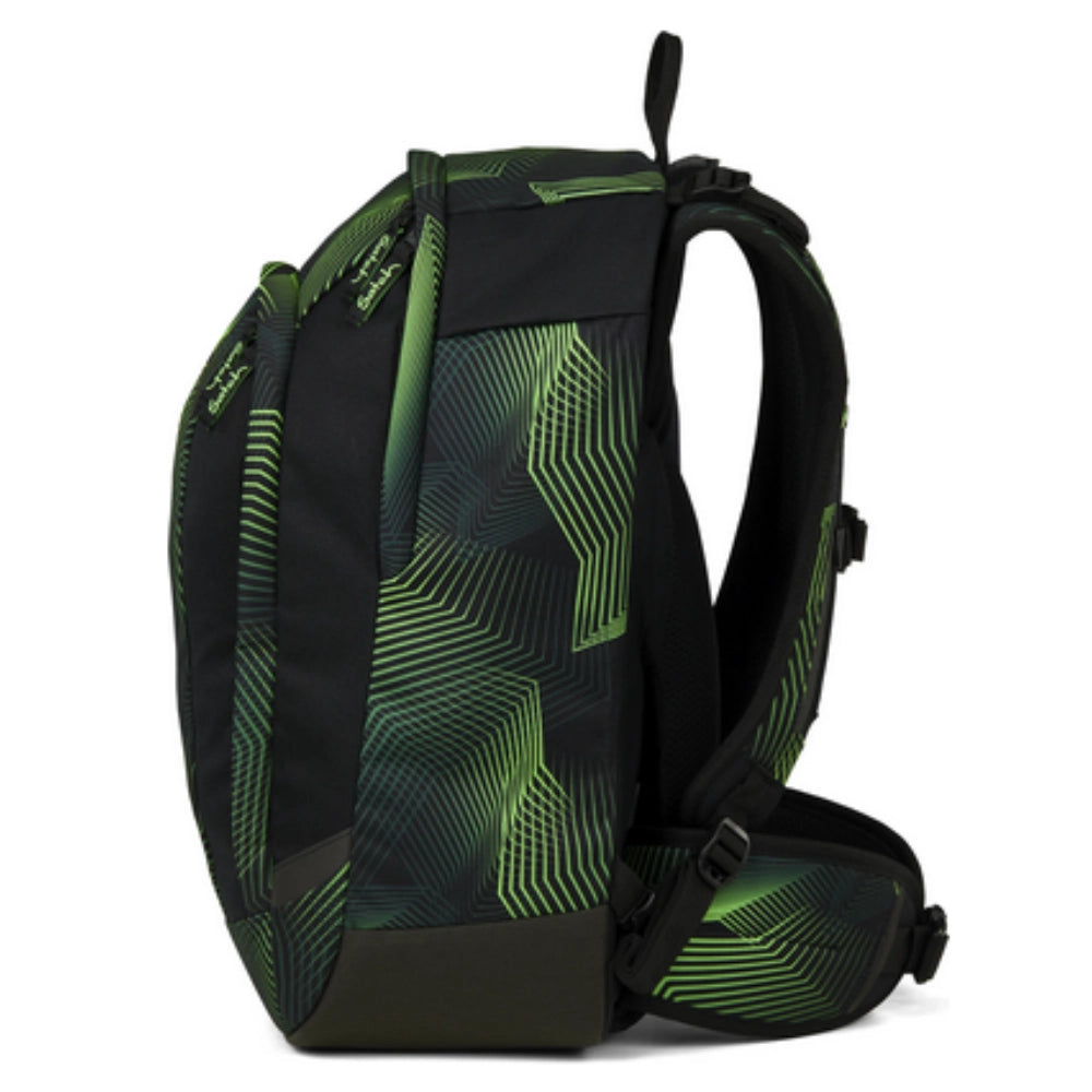 Satch Air Zaino Scuola – Seismic Green (Verde/Nero) | Ultraleggero ed Ergonomico