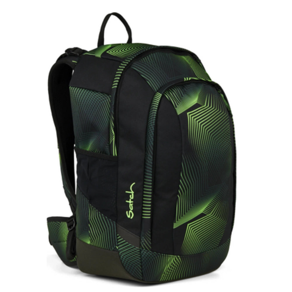 Satch Air Zaino Scuola – Seismic Green (Verde/Nero) | Ultraleggero ed Ergonomico