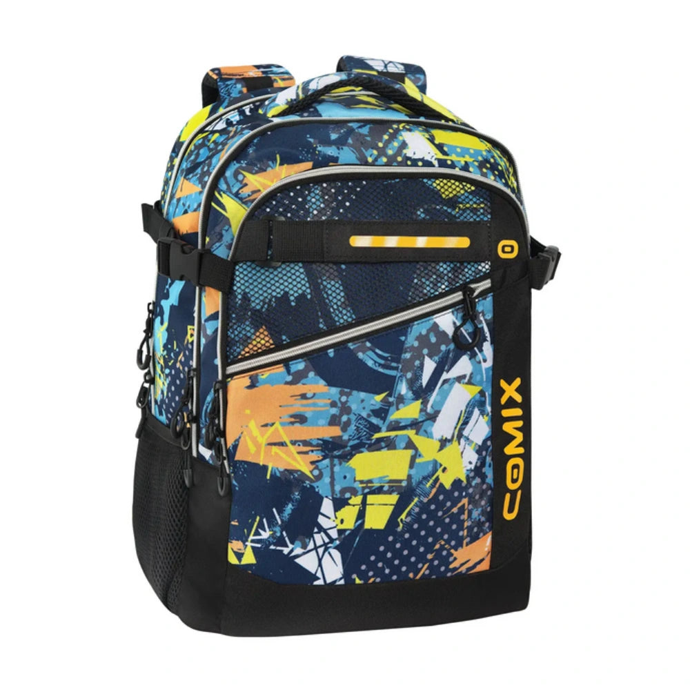 Zaino Scuola Organizzato Ergonomico Comix WBS 2.0 Mix Blu