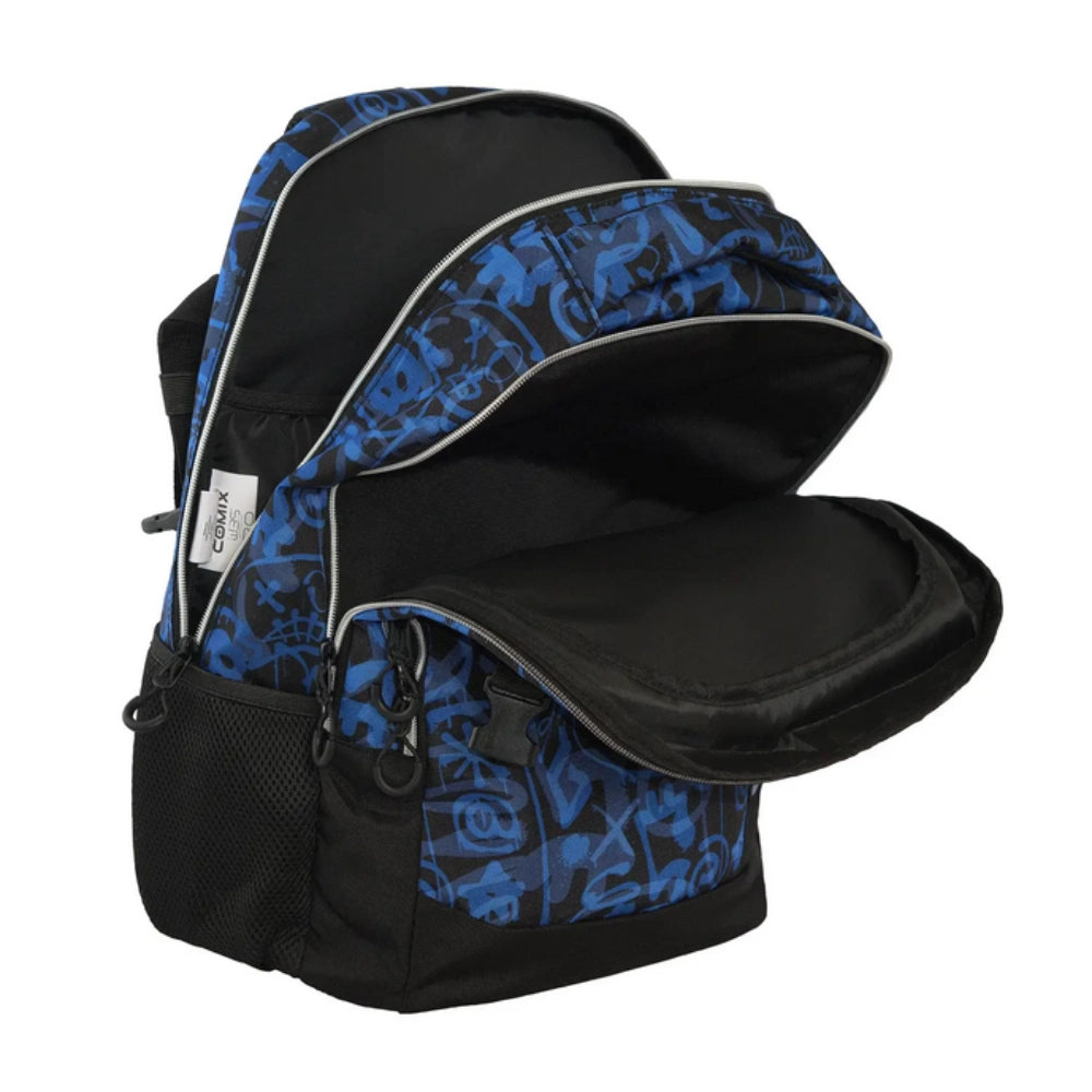 Zaino Scuola Comix WBS 2.0 Street Blu Nero – Ergonomico con Memory Foam