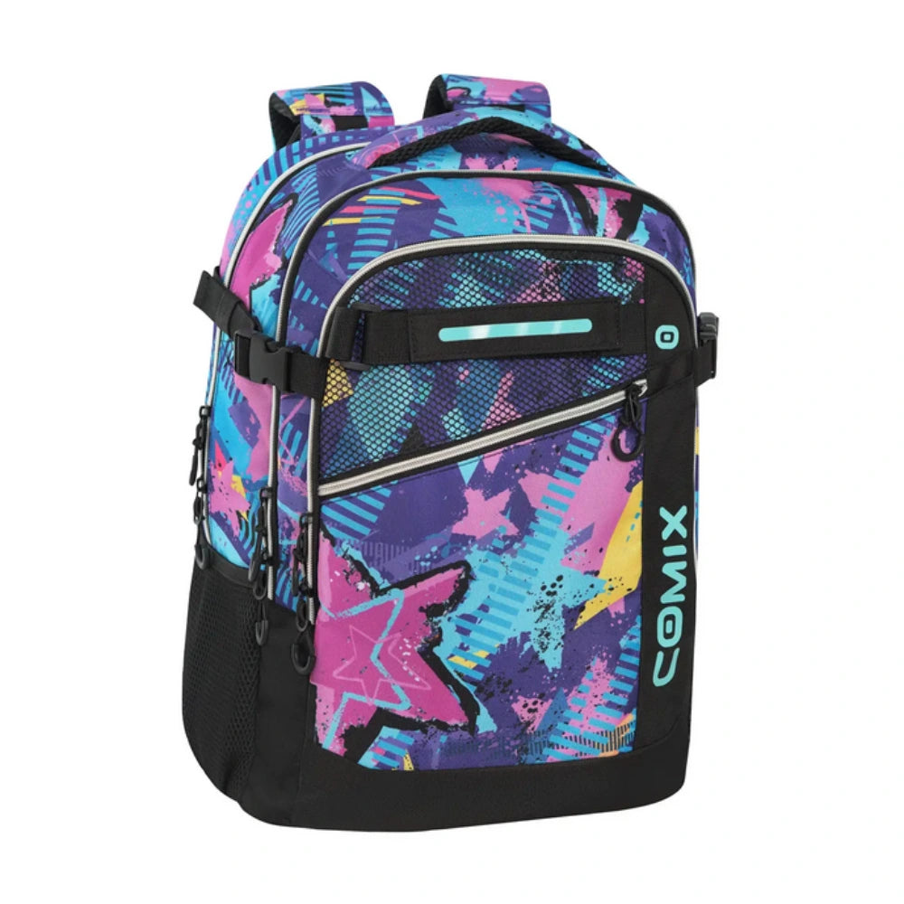 Zaino Scuola Organizzato Ergonomico Comix WBS 2.0 Talent – Multicolore