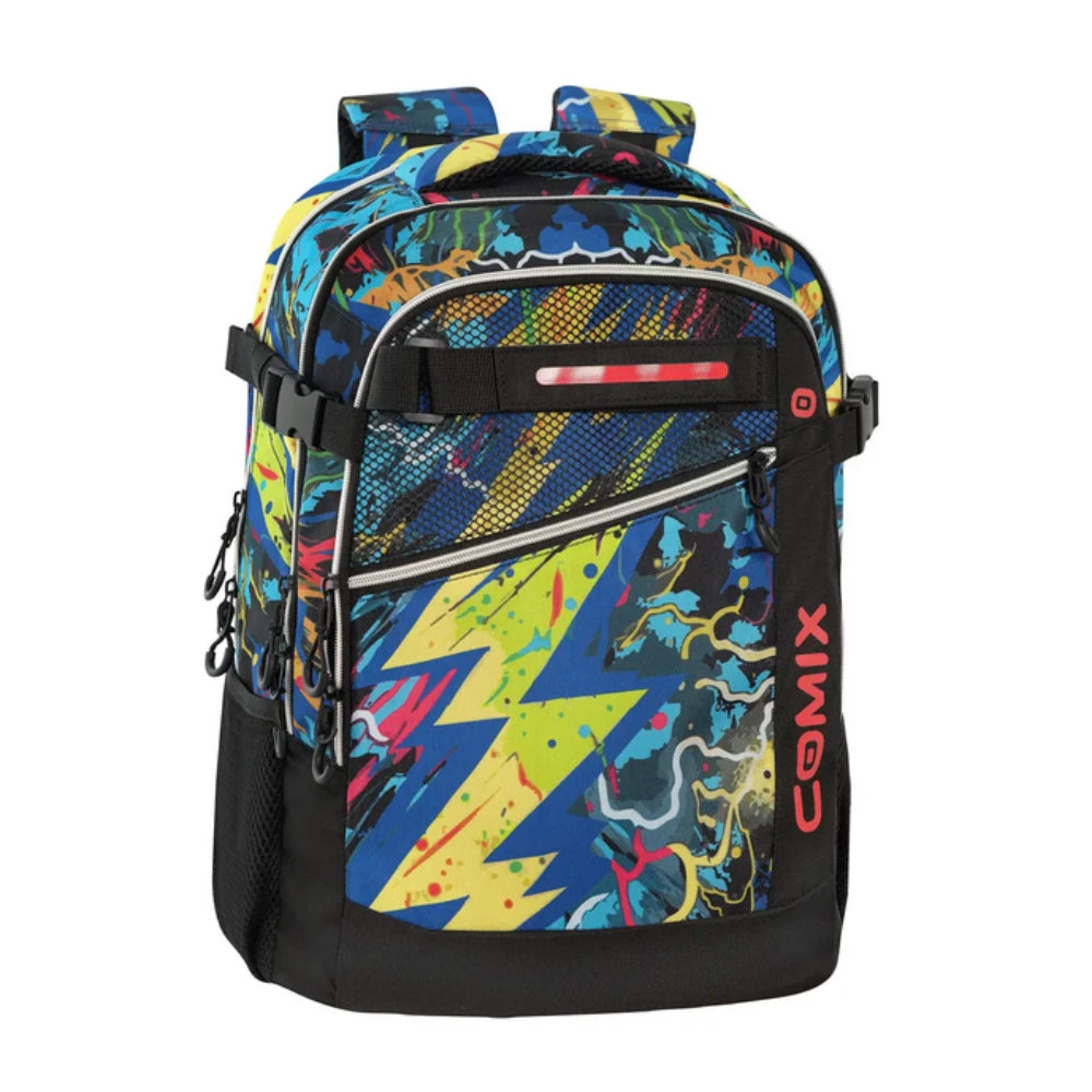 Zaino Scuola Organizzato Ergonomico Comix WBS 2.0 Thunder