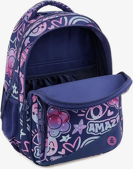 Zaino BeSmart Flower Premium Organizzato – Scuola Media