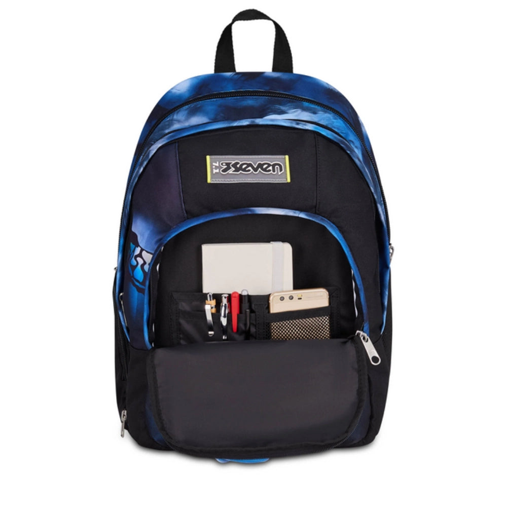 Zaino Seven® Dual Detach Boy – 32 Lt | Blu Fusion | Scomparto Staccabile