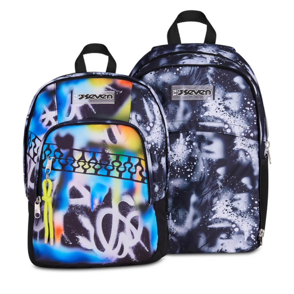 Zaino Seven® Dual Detach Boy – 32 Lt | Buzzy Note | Scomparto Staccabile