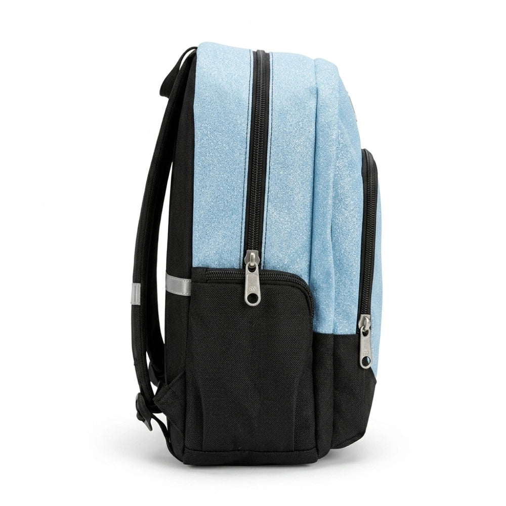 Zaino Seven Made of Stars Azzurro Glitter 2026 – Fondo Rigido