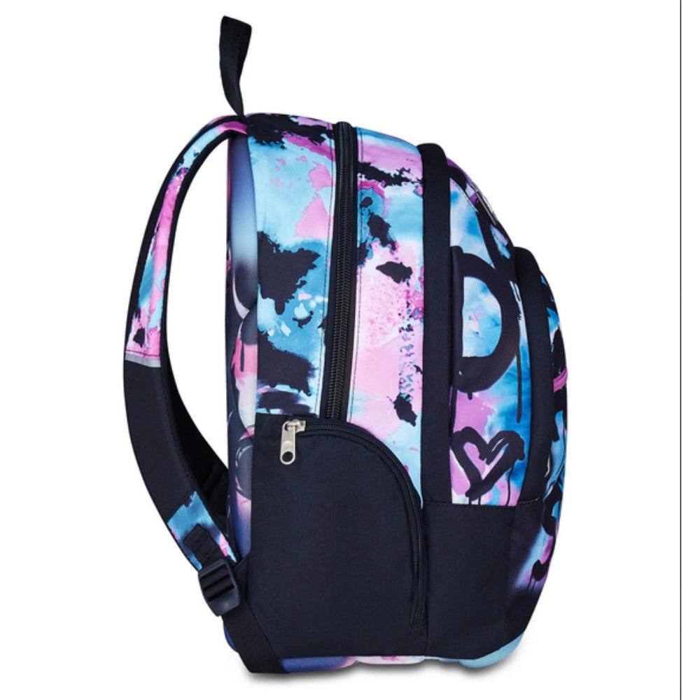 Zaino Seven Dual Quick Graffiti Girl - Doppio Scomparto, Fondo Rigido