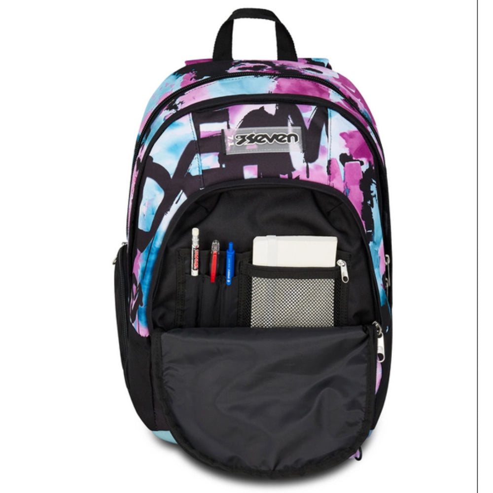 Zaino Seven Dual Quick Graffiti Girl - Doppio Scomparto, Fondo Rigido