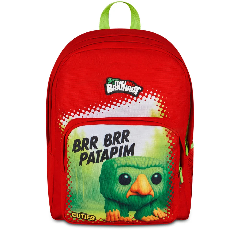 Zaino Italian Brainrot Brr Brr Patapim Rosso Seven 2026