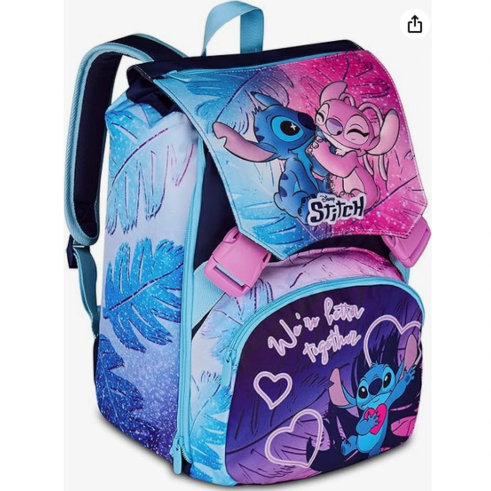 Zaino Seven Lilo & Stitch Disney Doppio Scomparto Estensibile