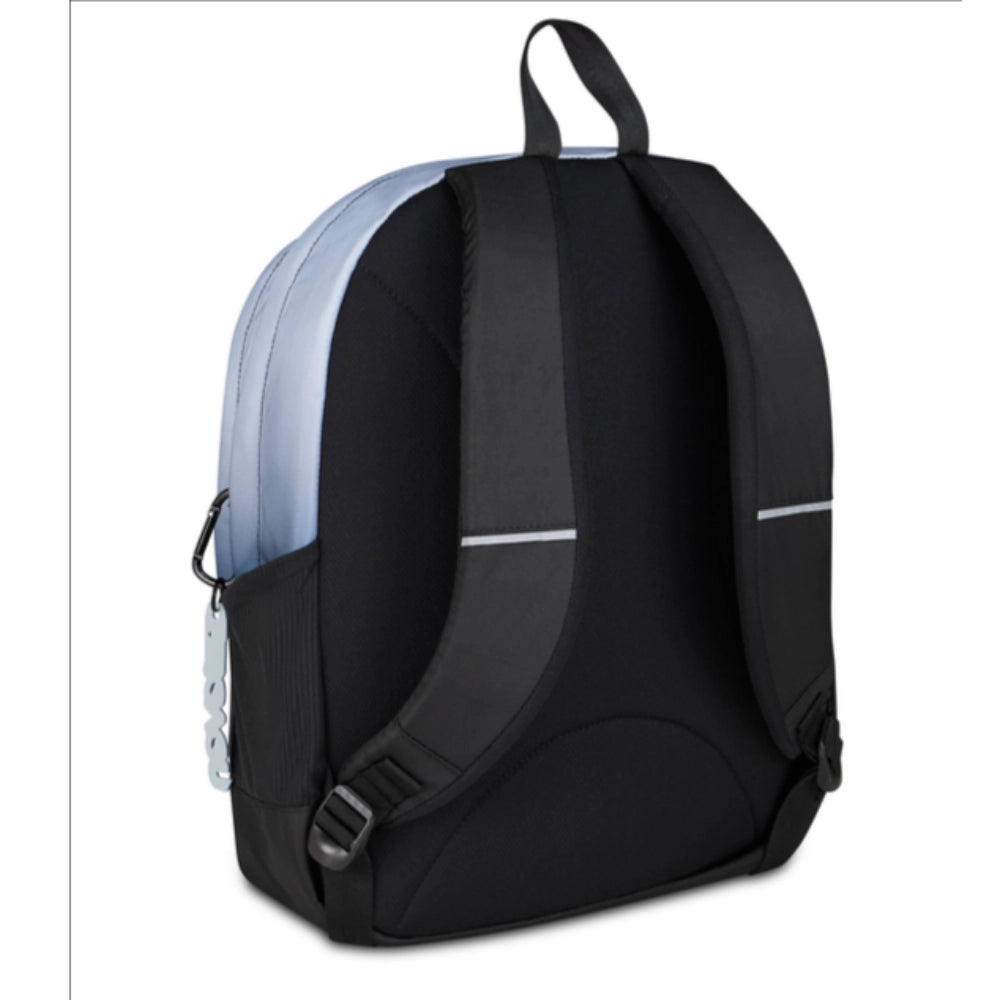 Seven TECH SHADE zaino azzurro nero - vista laterale con tasca porta borraccia in rete