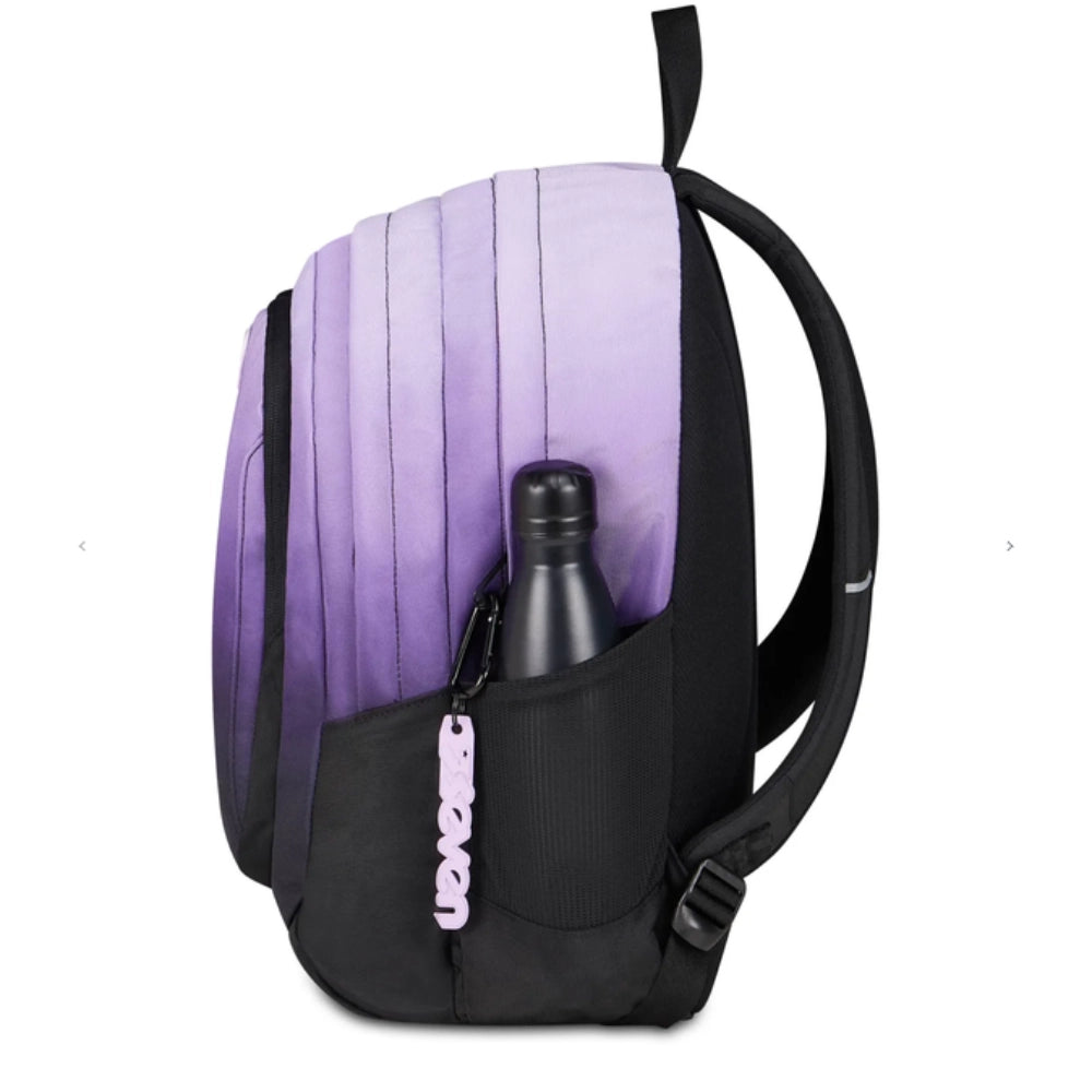 Seven TECH SHADE zaino aperto - scomparto principale con porta notebook e divisori interni lilla