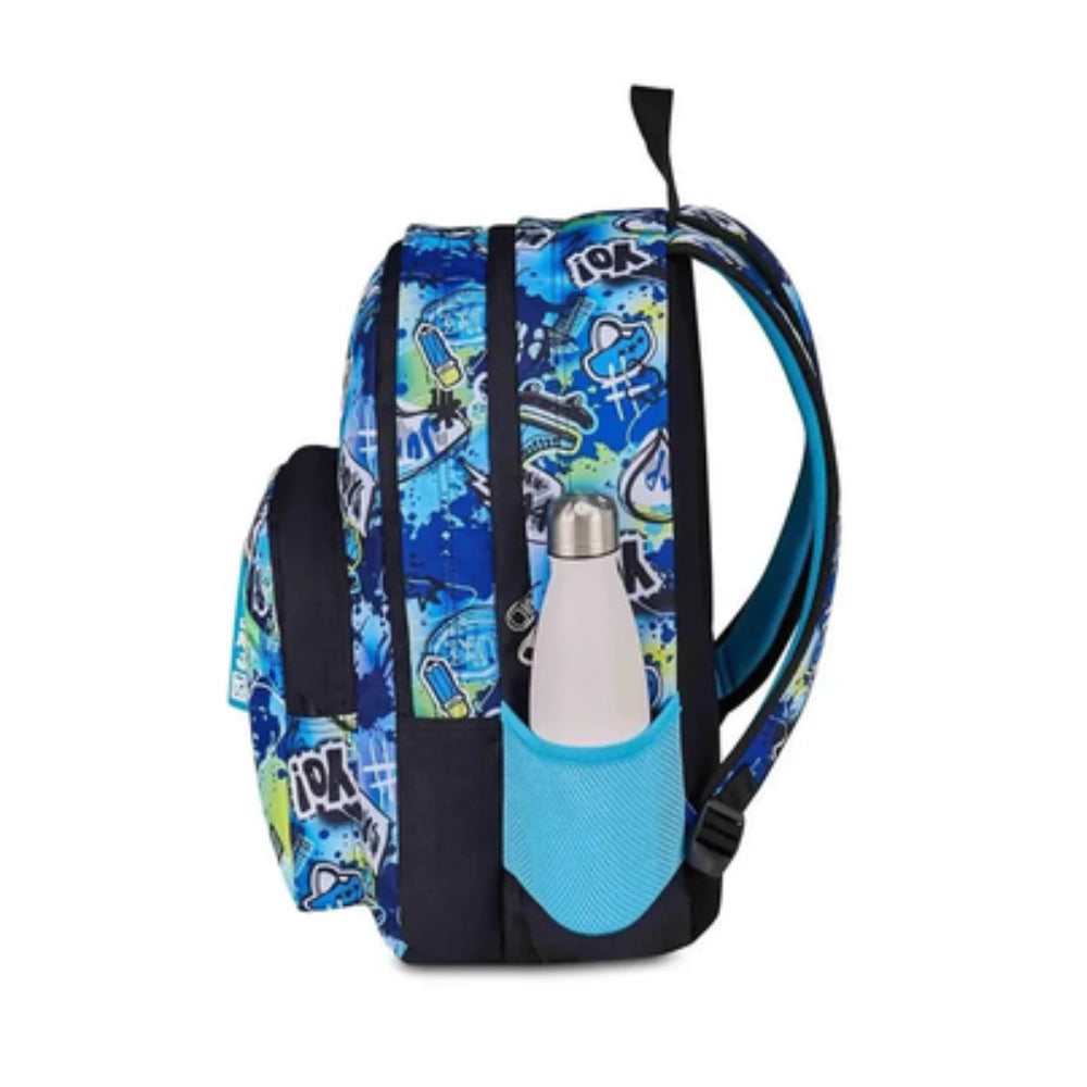 Zaino SJ Gang Ever Cloudy Blue – retro schienale preformato e spallacci