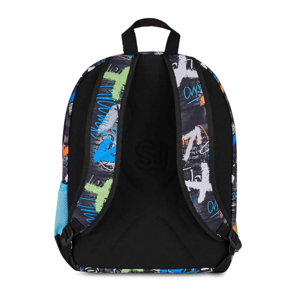 Zaino SJ Gang Ever High Flames – retro schienale preformato e spallacci imbottiti