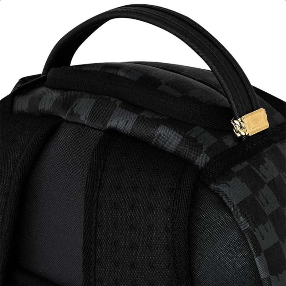 Sprayground Black and White Drip Backpack Nero