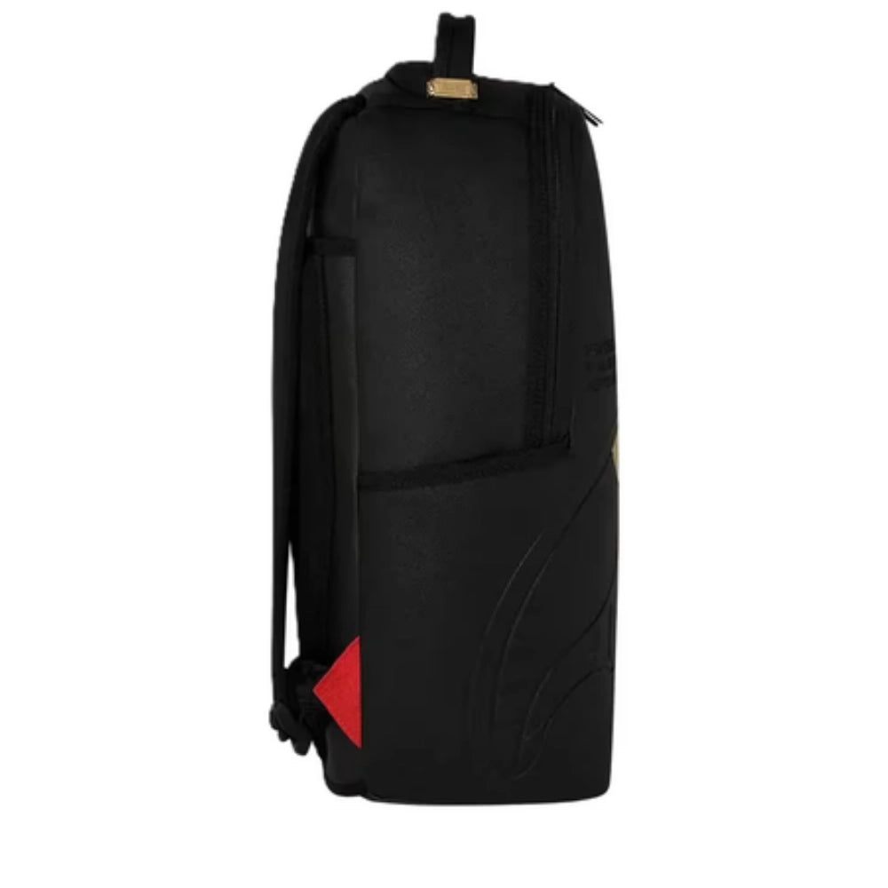 Zaino Sprayground Blacked Out Embossed Gold Tooth – Ecopelle Unisex 27x45x15 cm