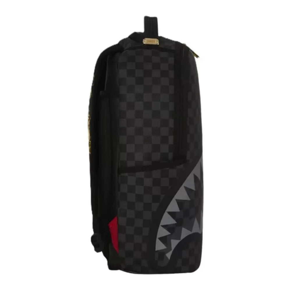 Sprayground Gold Floral Remix Backpack Nero