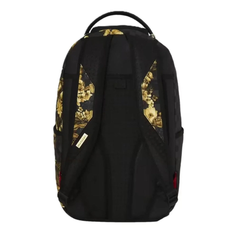 Sprayground Gold Floral Remix Backpack Nero