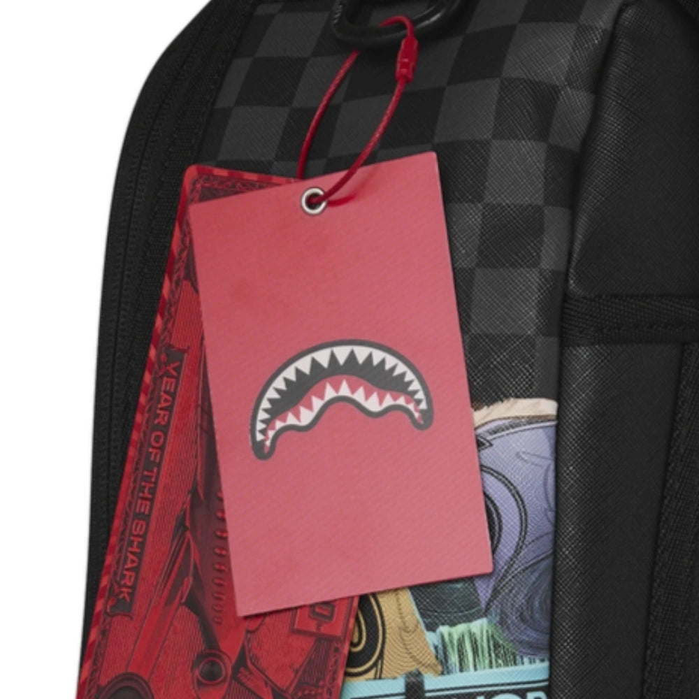 Sprayground Monopoly Money Stacks DLXSV Backpack Nero