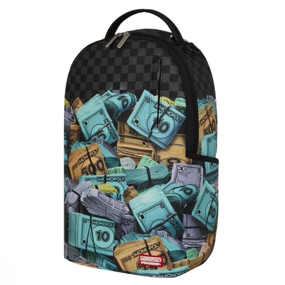 Sprayground Monopoly Money Stacks DLXSV Backpack Nero
