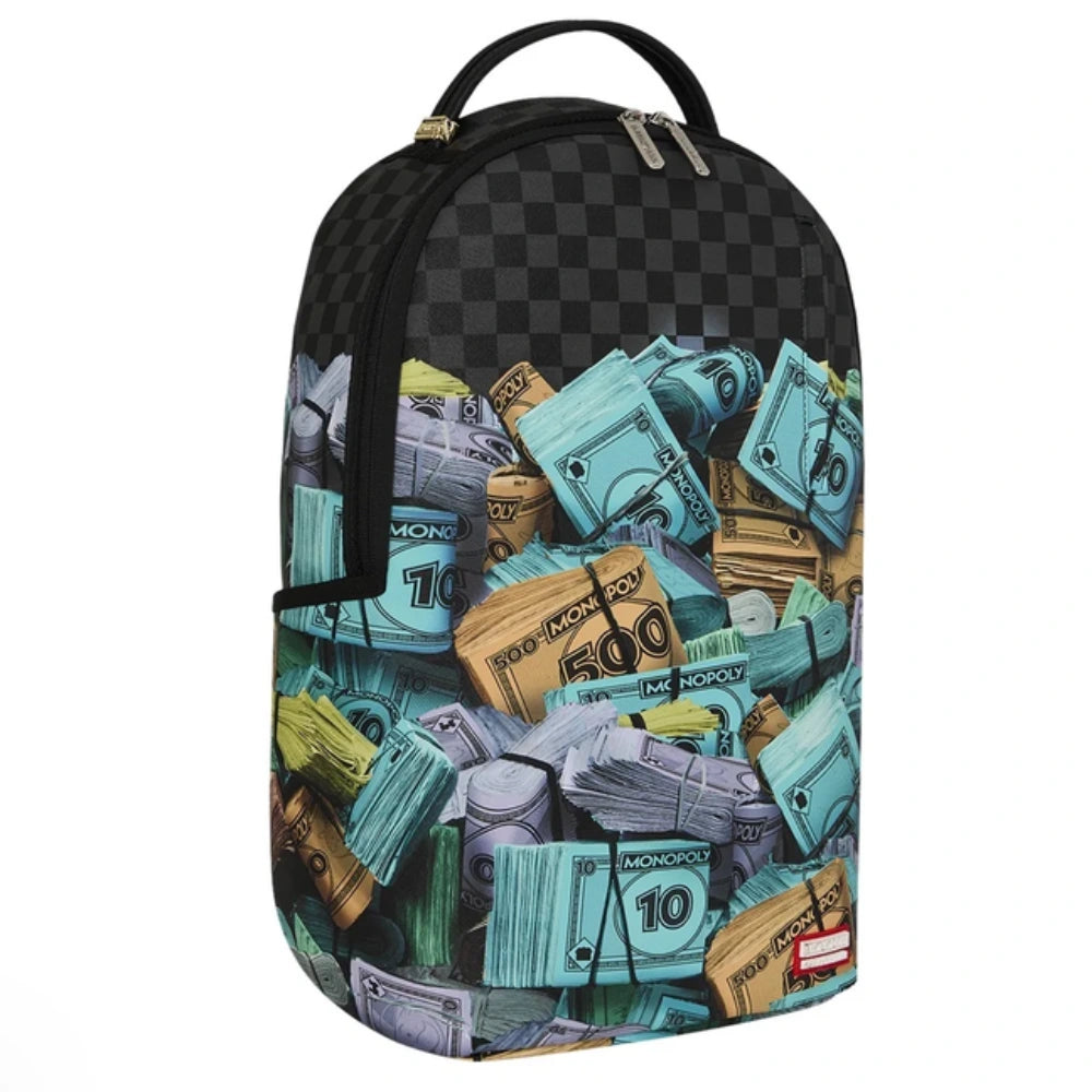 Sprayground Monopoly Money Stacks DLXSV Backpack Nero