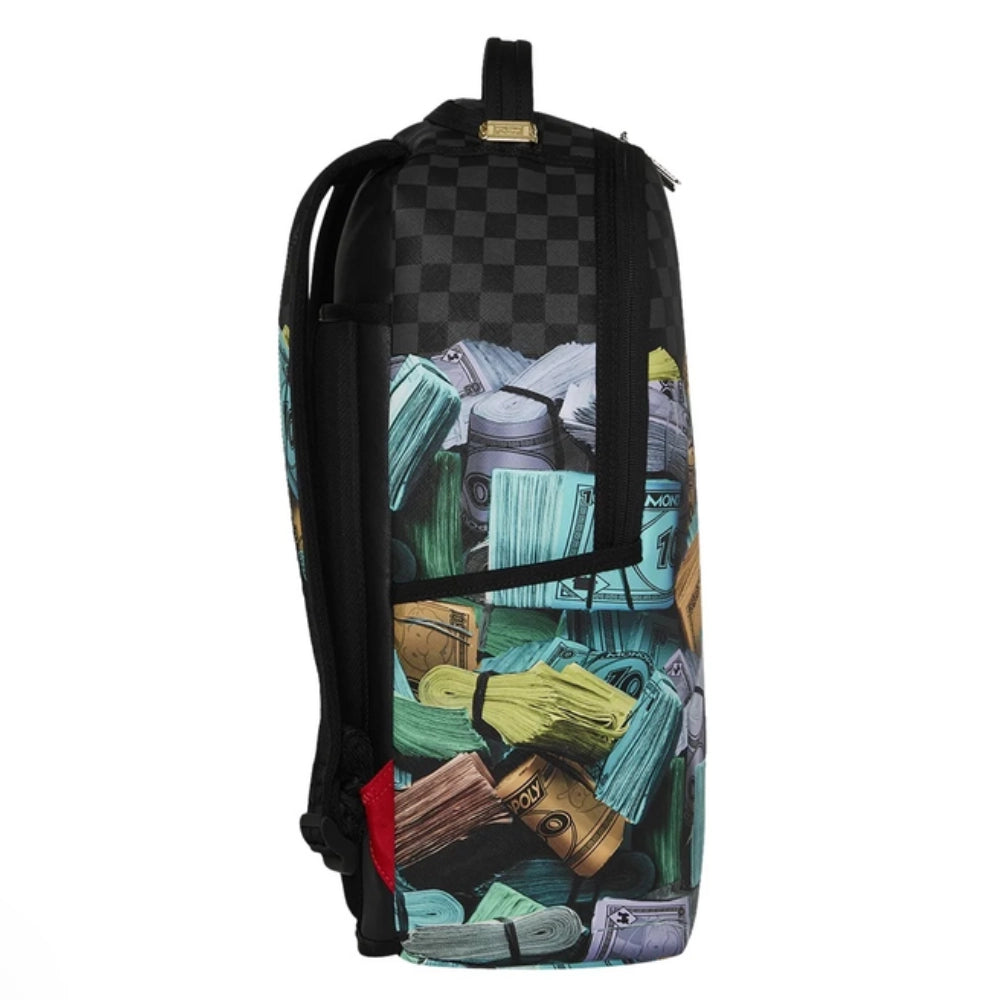 Sprayground Monopoly Money Stacks DLXSV Backpack Nero