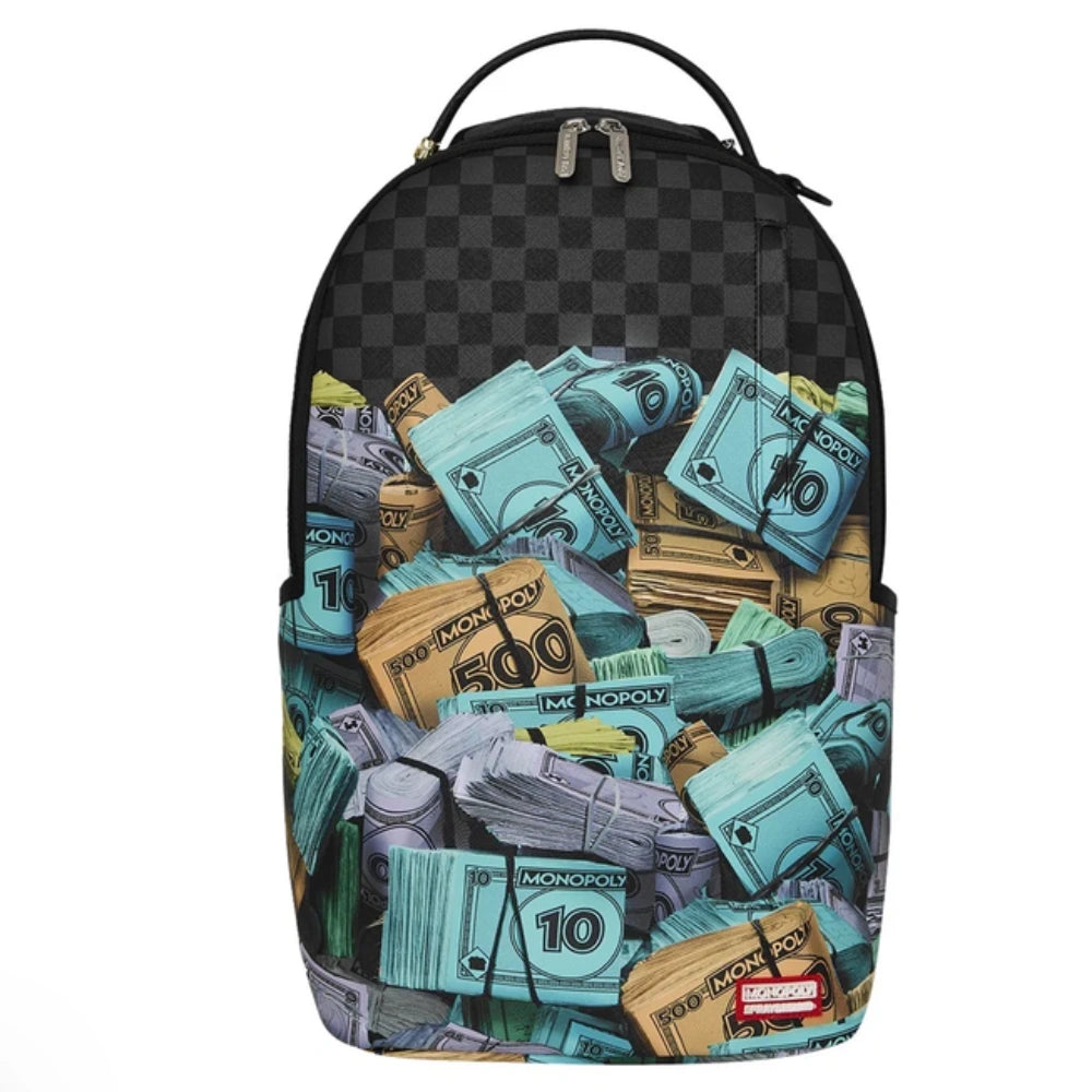 Sprayground Monopoly Money Stacks DLXSV Backpack Nero