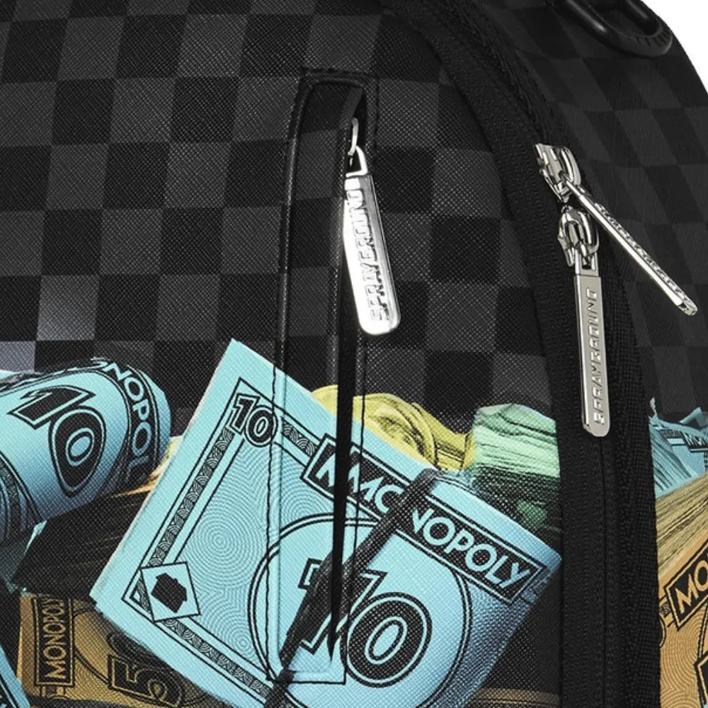Sprayground Monopoly Money Stacks DLXSV Backpack Nero