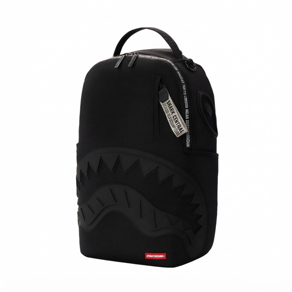 Sprayground Shark Central Printed Zip Zaino Nero