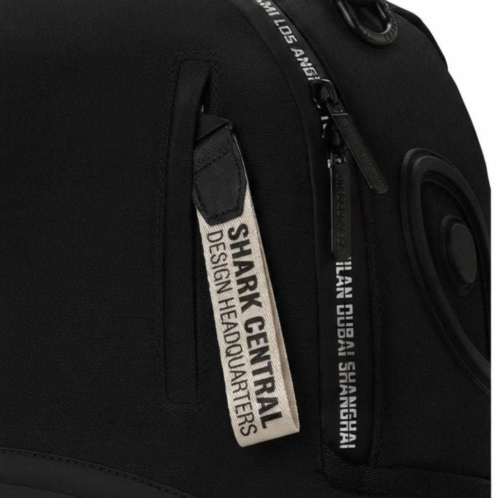 Sprayground Shark Central Printed Zip Zaino Nero